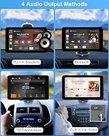 Aonerex Wireless CarPlay Android Auto 7" Touch Screen with Rear Camera view 6