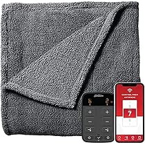 Amazon.com: Sunbeam Polyester Wi-Fi Connected Mattress Pad, Electric Blanket,  10 Heat Settings, Queen Size : Home u0026 Kitchen