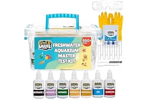GOLD LABEL PET CARE Freshwater Aquarium Master Test Kit – 950+ Tests for pH, Ammonia, Nitrite & Nitrate – Fast & Accurate Water Quality Testing – Ideal for Fish Tanks, Aquariums – Easy-to-Use Complete Kit