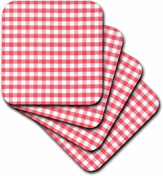 Amazon Com 3drose Cst 113016 3 Red And White Gingham Pattern