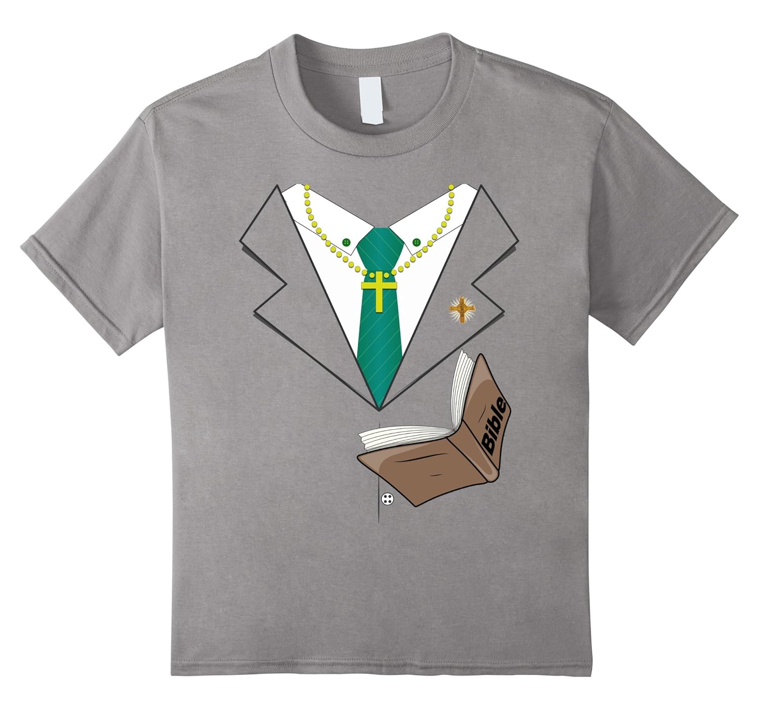 Preacher Suit and Tie Halloween Costume T-Shirt
