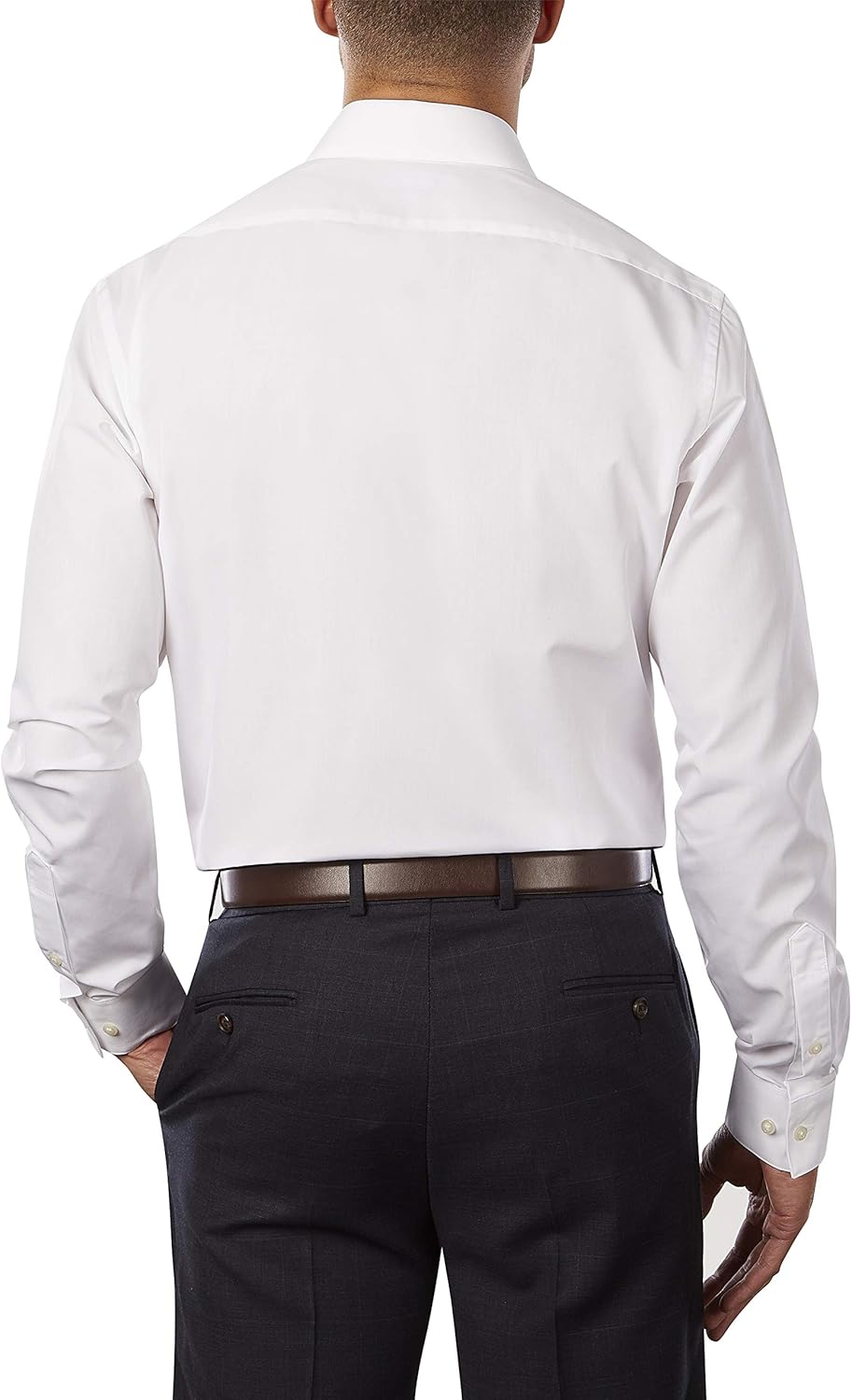 Van Heusen Men's Dress Shirt Fitted Poplin Solid at  Men’s Clothing store