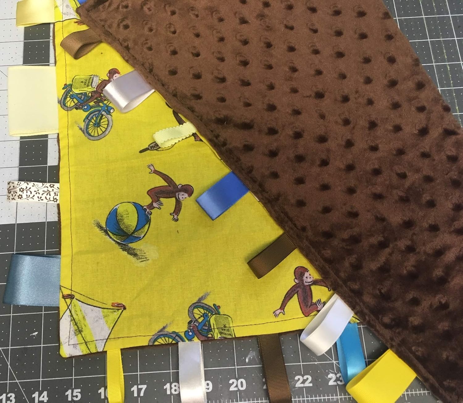 Amazon.com: Curious George ~ Small Security Blanket with ...
