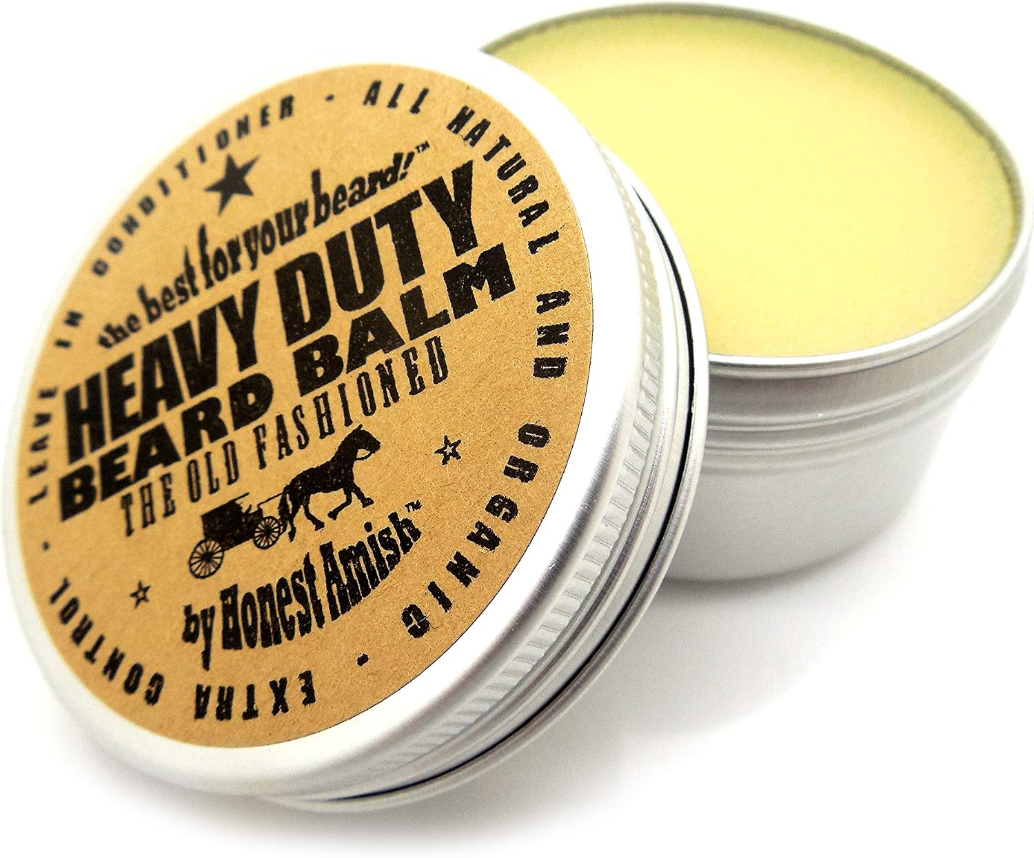 Honest Amish - Heavy Duty Beard Balm - 2 Ounce - Beard Conditioner, 60 ml (Pack of 1) - Image 5