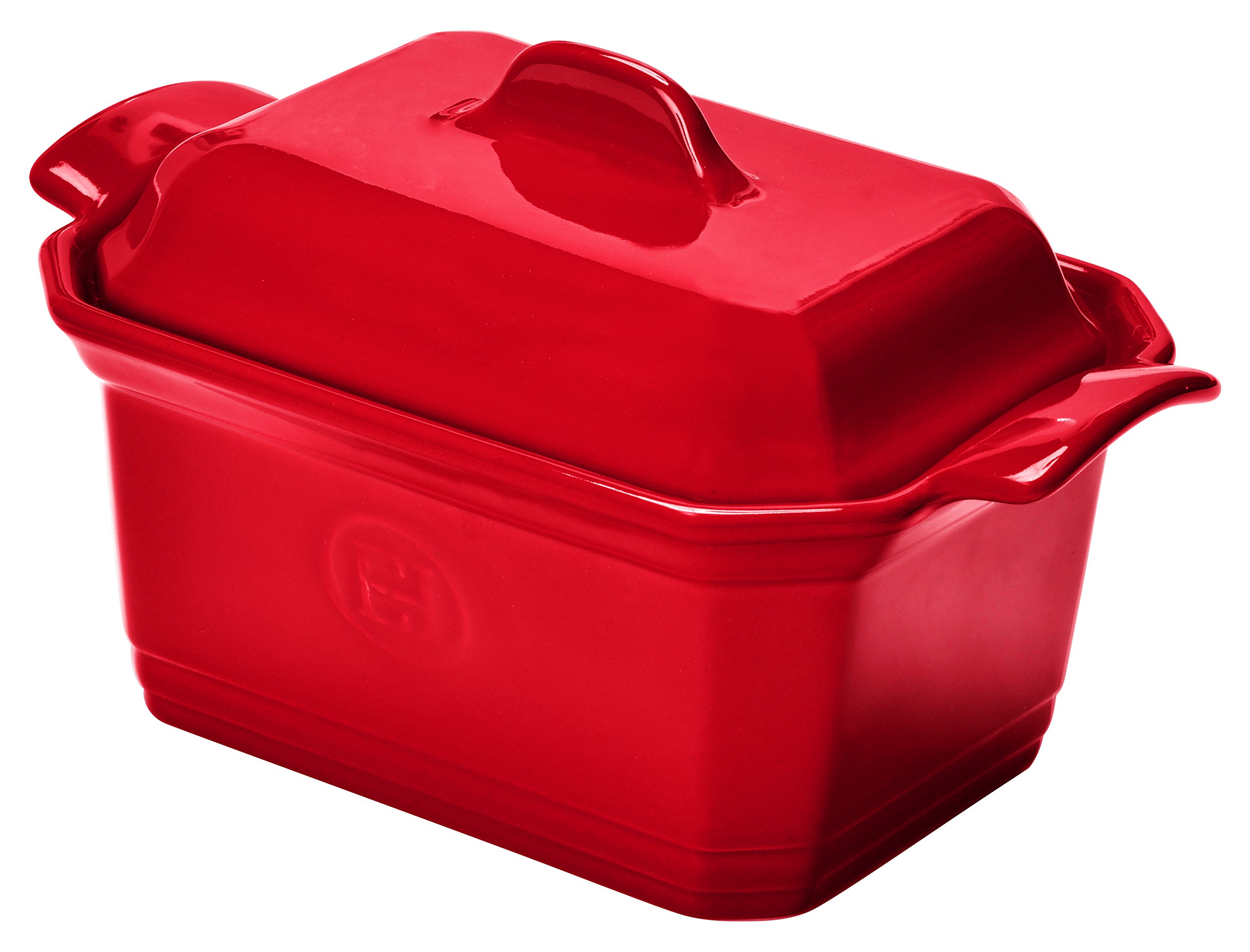 Emile Henry Ceramic Foie Gras Terrine Dish with Lid, Brick
