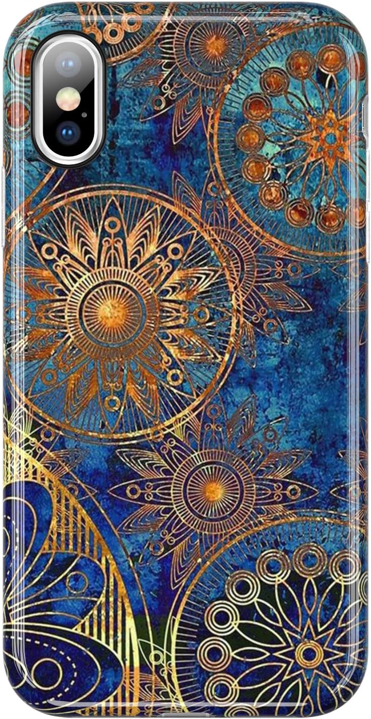 VIVIBIN iPhone X Case,iPhone Xs Case Beautiful Patterns,iPhone X Silicone Case Clear Bumper Soft TPU Cover Slim Fit Protective Phone Case for iPhone X XS 5.8 inch