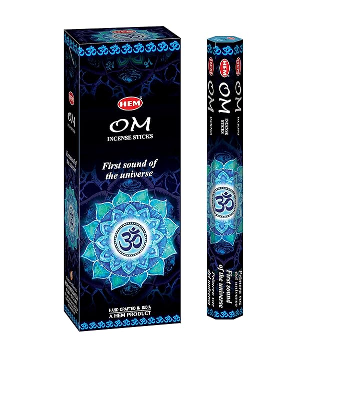 Hem OM Incense Sticks (9.3 cm X 6.0 cm X 25.5cm, Black) Amazon.in