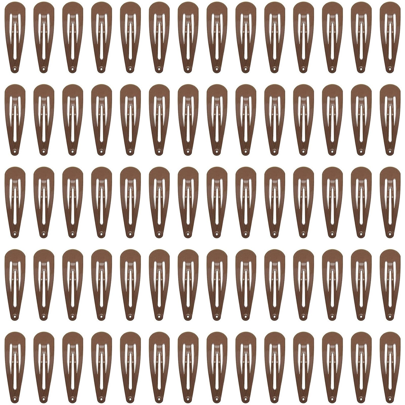Photo 1 of 70 Pack Barrettes Women Metal 2 Inch Snap Hair Clips Accessories, Tuefuzy Brown Hair Barrettes, Non Slip Hair Clips for Girls, Kids, Teens, Women