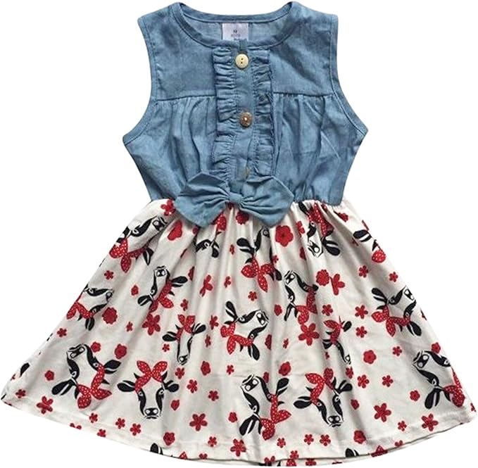 baby girl cow print outfit