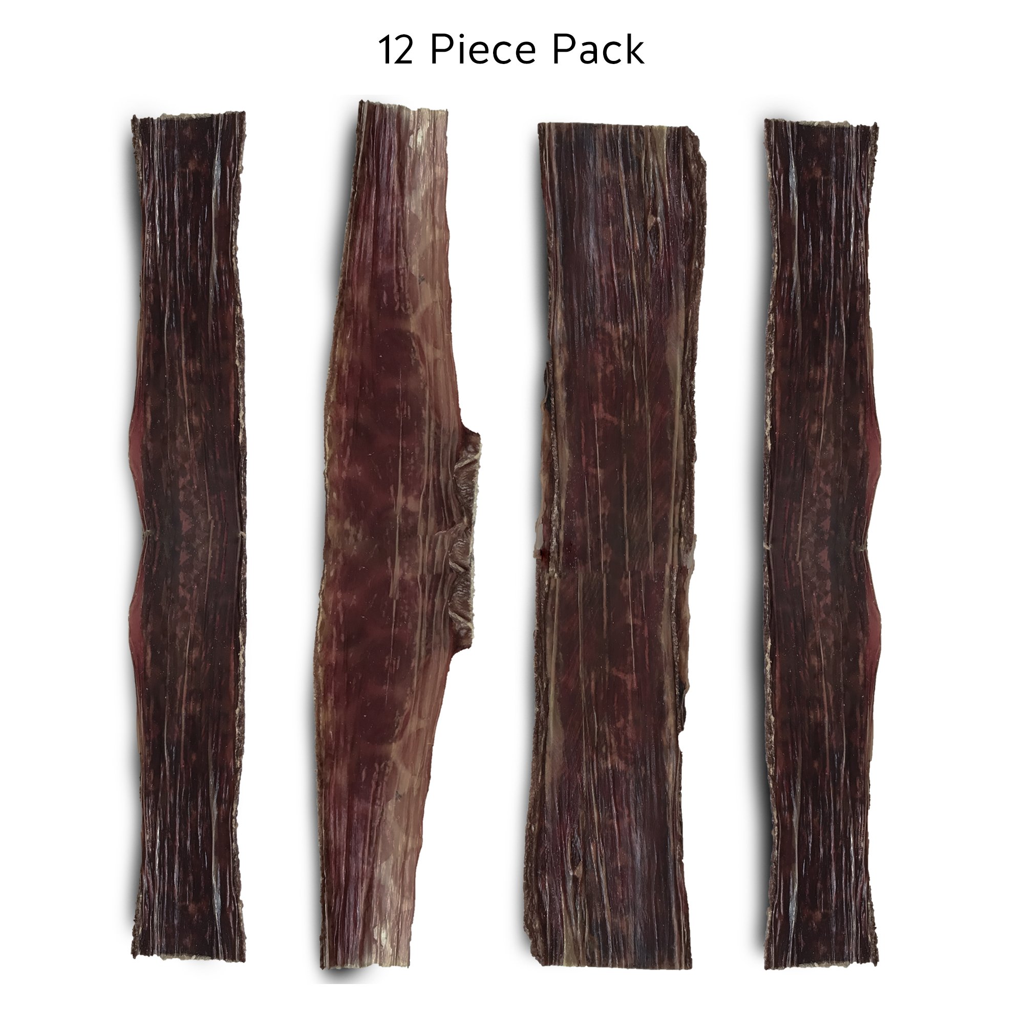 Jack&Pup 12” Joint Health Beef Jerky Dog Treat Chews (12 Pack) – Gourmet, Fresh and Savory Beef Gullet Jerky - Naturally Rich in Glucosamine and Chondroitin - Promotes Healthy Joints and Tissue Growth