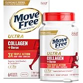 Move Free Ultra Triple Action Joint Support Supplement - Type II Collagen Boron &amp; Hyaluronic Acid - Supports Joint Comfort, Cartiliage &amp; Bones in 1 Tiny Pill Per Day, 64 Tablets (64 servings)*