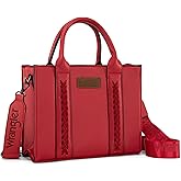 Wrangler Medium Tote Bag for Women Designer Satchel Handbags Top-handle Purses with Strap