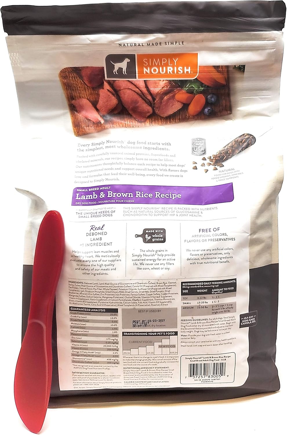 simply nourish lamb and oatmeal 30 lb