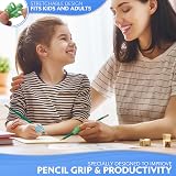 Stylo 6 Pack Pencil Grips Multicolor Assorted For Left Right Handed Kids view 4