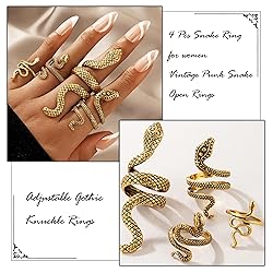 Harry and Henry Snake Ring Jewelry Adjustable