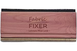 WARDROBE HACKERS Cashmere Pill Remover Comb with Natural Cedar Wood Handle (Double Edge Design) Wool Sweater Fuzz Comb & Fabric Pilling Remover for Delicate Clothing