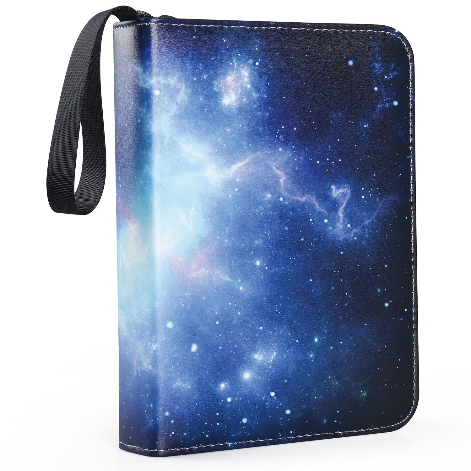 Photo 1 of 4 Pocket Trading Card Binders for 400 Cards,Dark Blue Nebula Pattern