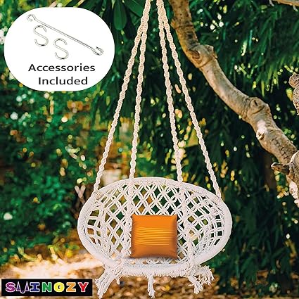 Swingzy Make In India, Cotton Hanging Swing For Adults, Hanging Swing for Kids, Swing for Baby,