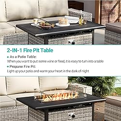 Muphyers 10-Piece Outdoor Patio Furniture Set with