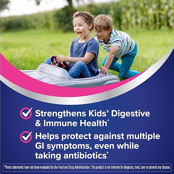 FLORASTOR KIDS DUAL ACTION PROBIOTIC SUPPLEMENT, STRENGTHENS KIDS’ DIGESTIVE & IMMUNE HEALTH, 20 EASY-TO MIX POWDER STICKS, PACKAGING MAY VARY