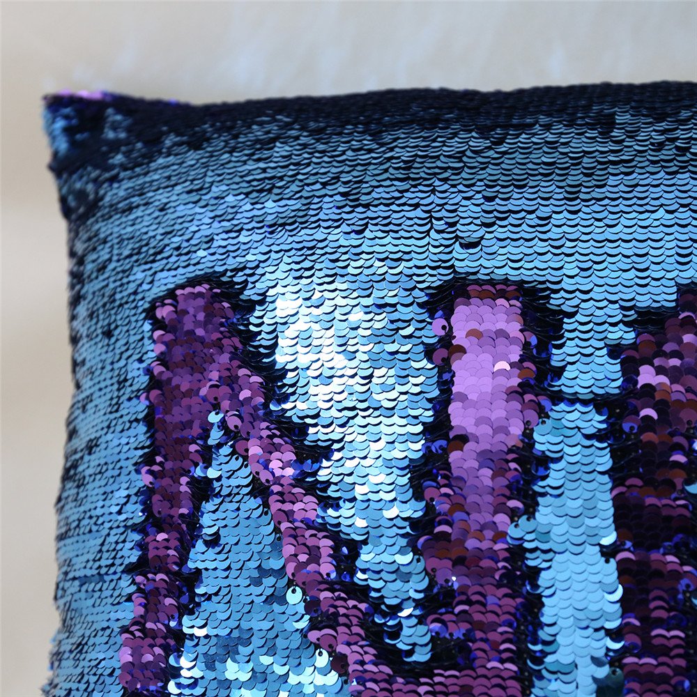 Mermaid Pillow Casewith Insert For Bed Magic Sequin Pillow Cover