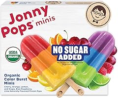 JonnyPops No Sugar Added Organic Color Burst Minis Frozen Pops 10ct