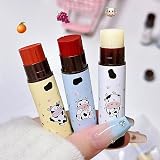 Domality Milk Flavor Lip Balm Set 3Pcs Orange Pink Transparent Hydrating view 5