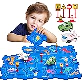 hahaland Kids Toys for 3 Year Old Boys Girls - 3 4 5 Year Old Boy Girl Gifts, Race Track Educational Dinosaur Toys for Kids 3