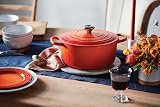 Le Creuset Signature Cast Iron Round Casserole 24 cm Volcanic 4.2 L view 5
