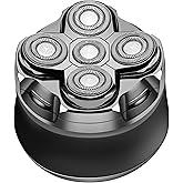 Electric Shavers for Men - 5 in 1 Bald Head Shavers for Men, 5D Floating Cordless USB Rechargeable Rotary Razor Multifunctional Grooming Kit Beard Trimmer Waterproof Wet and Dry with LED Display