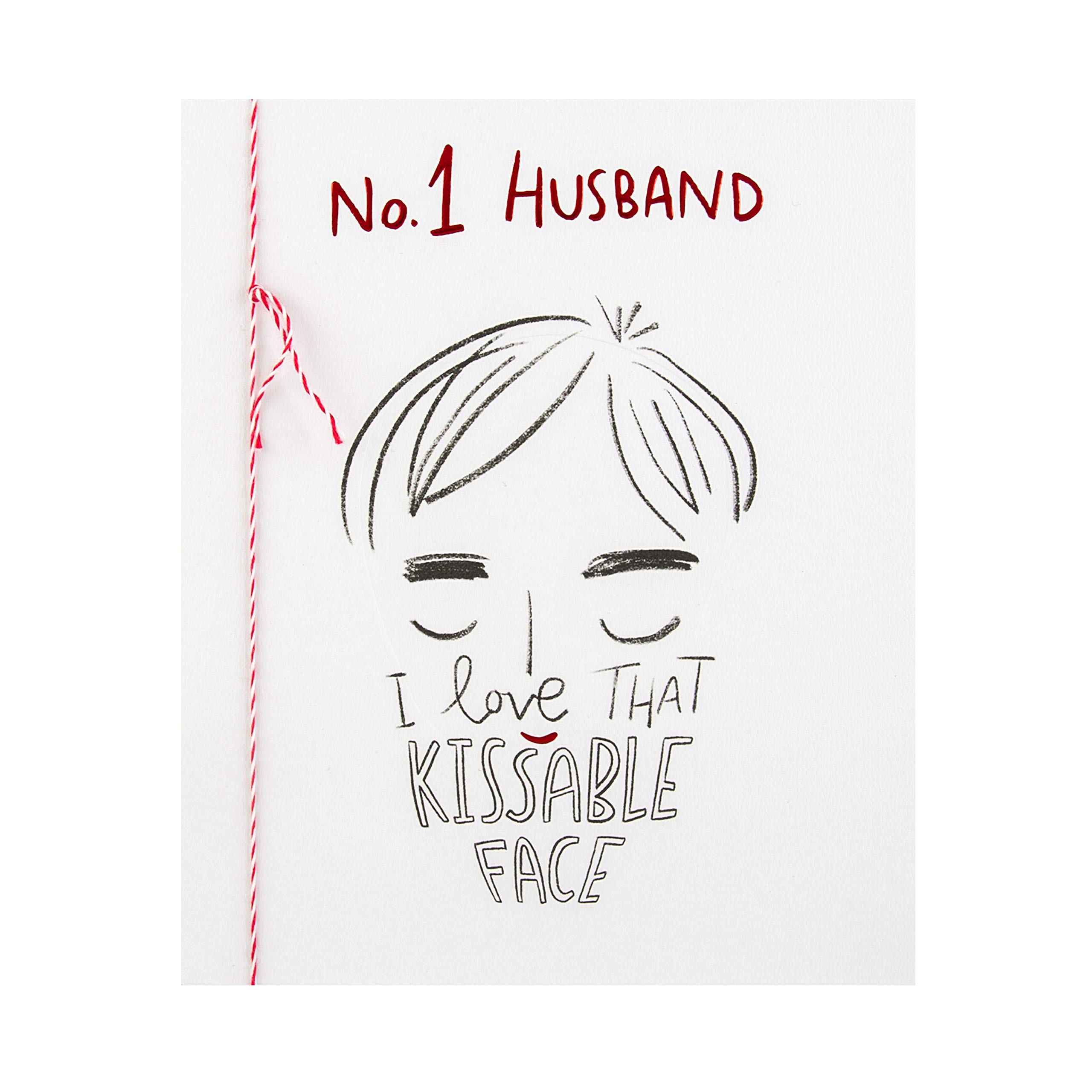 Valentine Card for Husband from Hallmark - Embossed Design