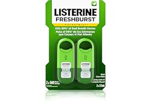 Listerine Freshburst Pocketmist Fresh Breath Mist, Non-Aerosol Sugar-Free Oral Care Spray For Bad Breath, 7.7 mL, 2 Pack