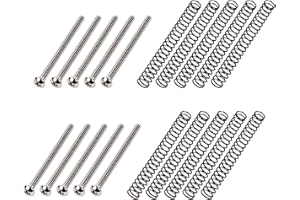 Banworks USA/Imperial Thread Guitar Humbucker Pickup Screw Vintage Phillips-Head Humbucker Pickup Height Screws with Springs for Gibson, EMG, Seymour Duncan, Dimarzio Pickups 10pcs JT/SYQLS-02 Nickel