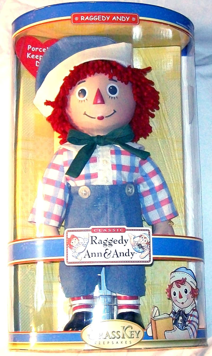 raggedy ann porcelain keepsake doll