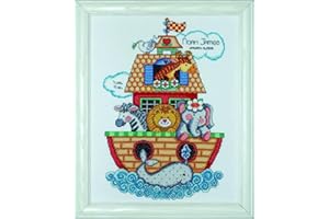Tobin Noah's Ark, 11 X 14 Cross Stitch Kit, 11"x14" 14 Count, by The Yard