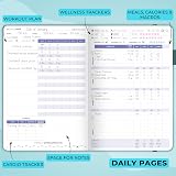 Clever Fox Fitness & Food Journal Nutrition & Workout Planner – Undated, A5 view 5