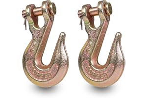 Towmavin 5/16"Clevis Hook(2Pack) Pin Clevis Rigging Tow Transport Truck Trailer Hook 5400 Lbs Working Load Limit