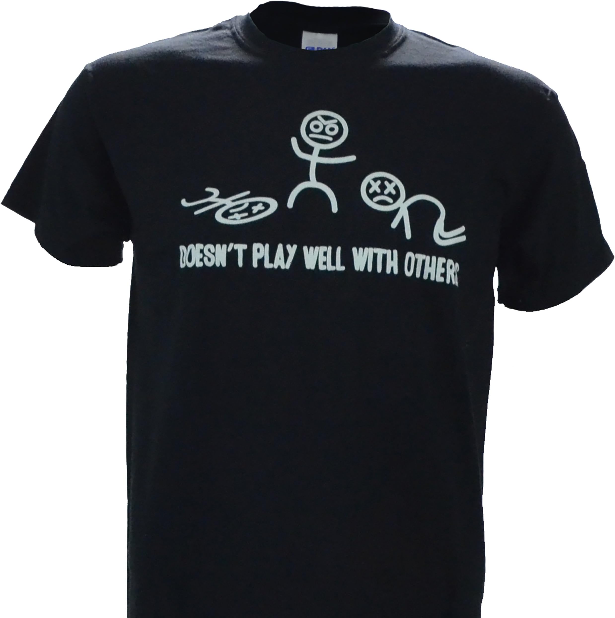 Doesn't Play Well with Others on Black Shirt