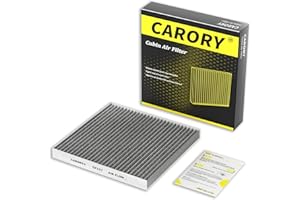 CARORY Cabin Air Filter w/Activated Carbon for Toyota Camry, Corolla, RAV4, Prius, Highlander, Sienna, Venza, Crown, Lexus ES350, ES300h, NX250, RX350, RX450h, Subaru Outback, Mazda CX9 and More