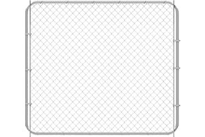 HITTITE Adjustable Chain Link Gate Kit, Anti-Rust Outdoor Garden Fence, Heavy Duty Pedestrian Walking Gate for Residential, Yard, Entry Way, 26"-72" Wide x 5' High