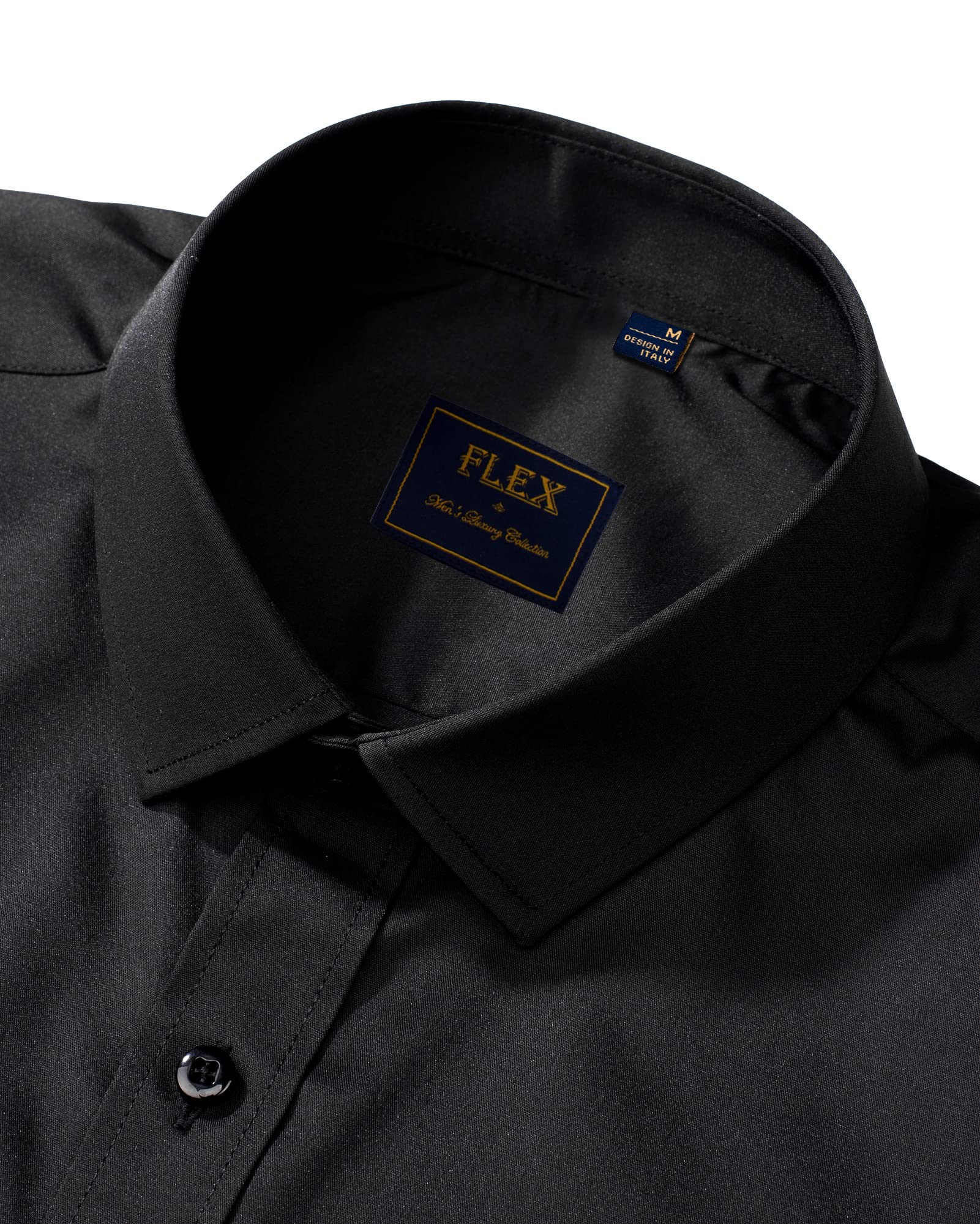J.VER Men's Dress Shirts Solid Long Sleeve Stretch Wrinkle-Free Formal Shirt Business Casual Button Down Shirts