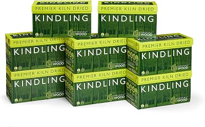 Certainly Wood Kindling 2.5kg Kiln Dried Firelighters Large Pack 8 Boxes