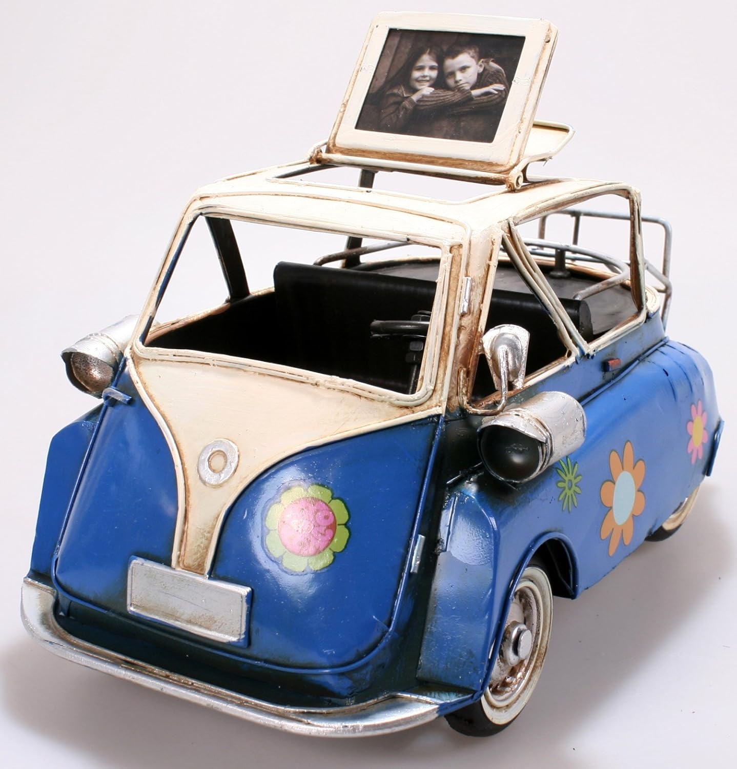 Onwomania Isetta Modellauto 1:34 - Grünes Rollermobil Miniatur Fahrzeug