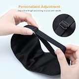 Gritin Silk Sleep Mask with Adjustable Strap and Ear Plugs view 4