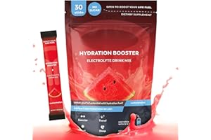 BEILANCY Hydration Packets - Watermelon Electrolytes Powder No Sugar, No Gluten, No Fats, Keto-Friendly Electrolyte Drink Mix with Vitamin C, B3, B6, B12, Travel Hydration Multiplier Packets - 30 Sticks