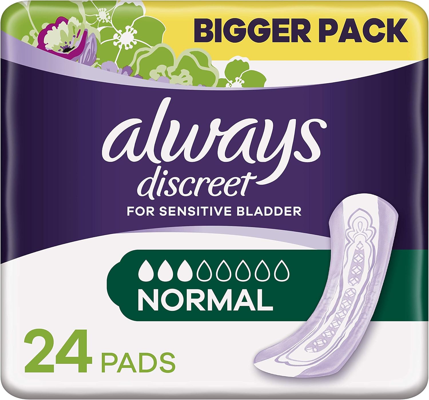 Always Discreet Pads Normal 24 Pads Amazon Co Uk Health Personal Care