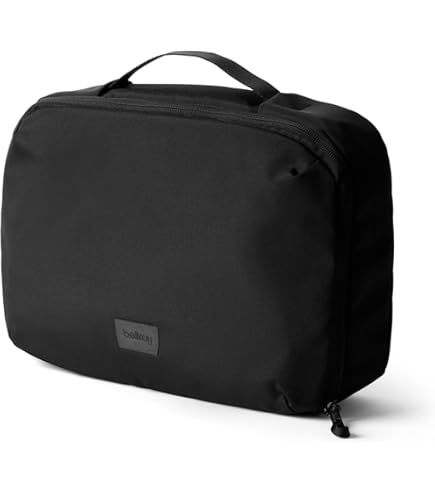 RAINS Texel Wash Bag – Black Waterproof Toiletry Travel Organizer for Men and Women