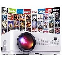 DBPOWER L21 LCD Video Projector, 6000L 1080P Supported Full HD Projector Mini Movie Projector with HDMIx2/USBx2…