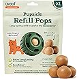 WOOF Pupsicle Refill Pops - Low-Mess Dog Snacks - with Peanut Butter and Beef - Dog Treats - Long Lasting - XL Pops - 5 Count