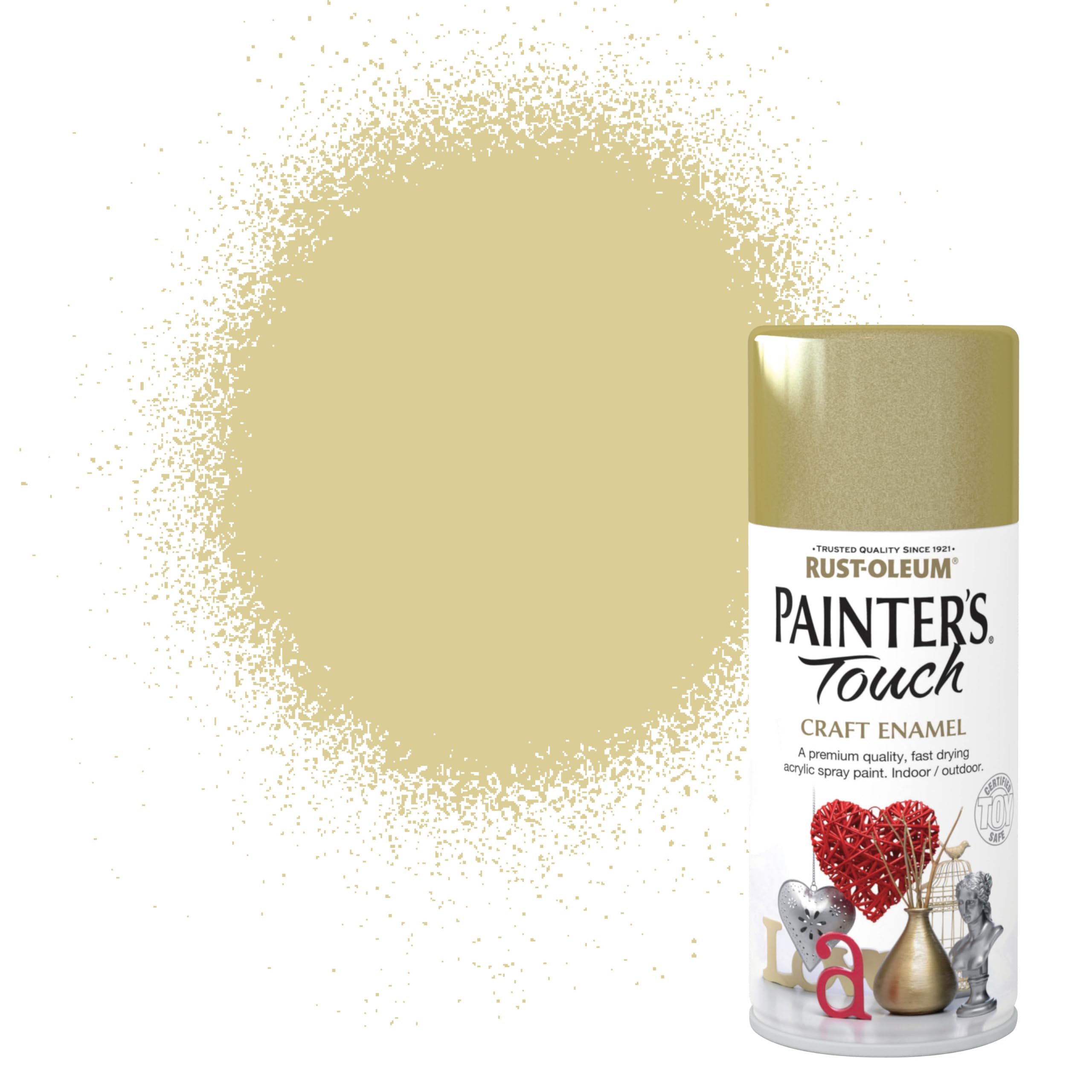 Rust-Oleum 150ml Painter's Touch Craft Enamel Spray Paint - Gold